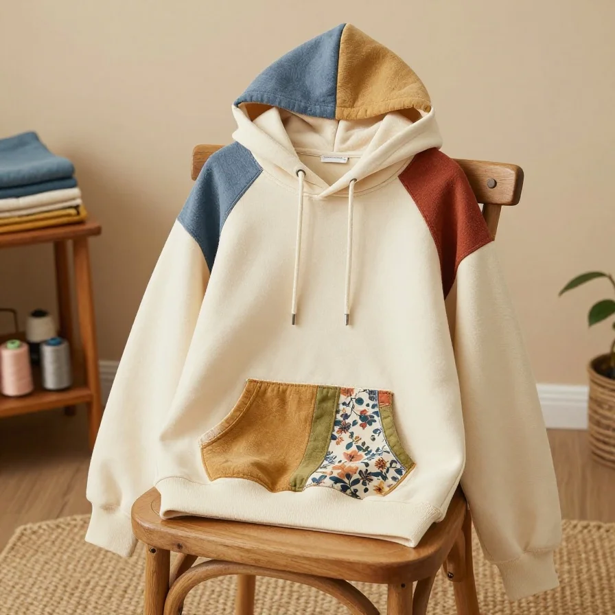 Patchwork Hoodie Panels