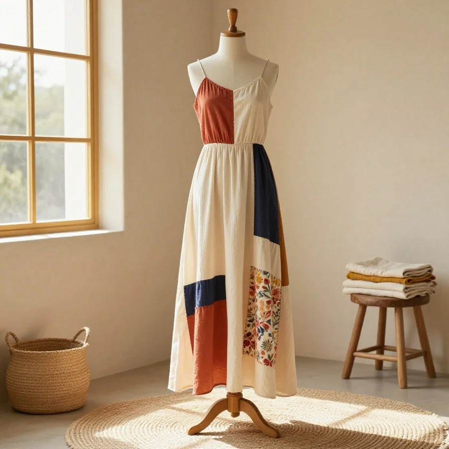 Patchwork Maxi Dress