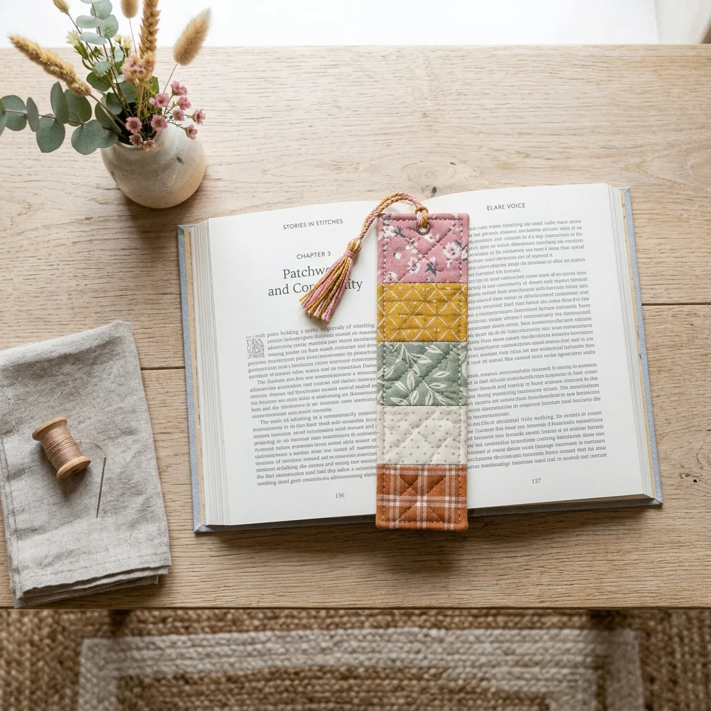 Patchwork Scrap Bookmark