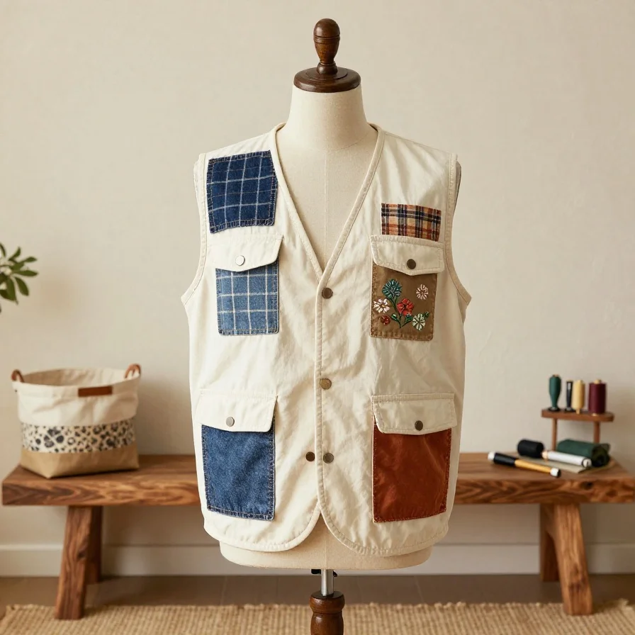 Patchwork Vest Layers
