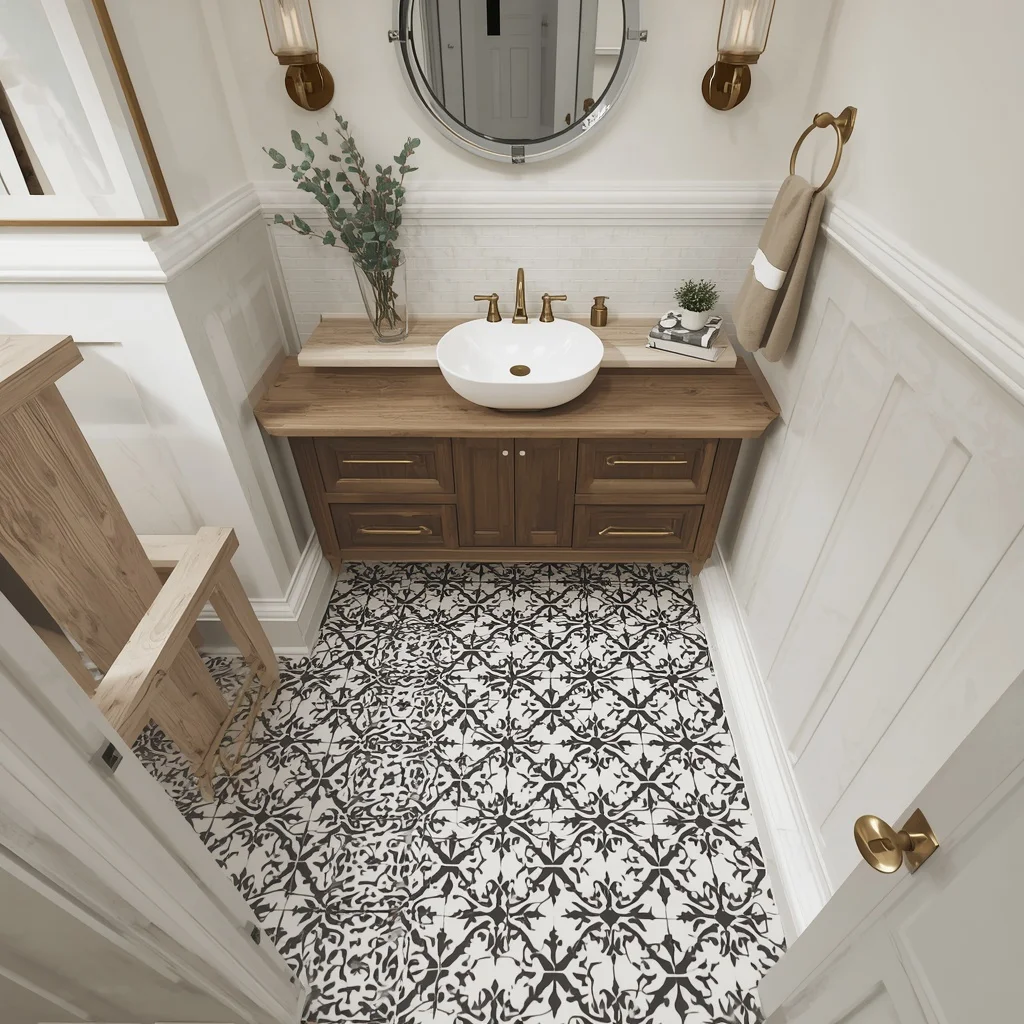 Patterned Floor Tiles