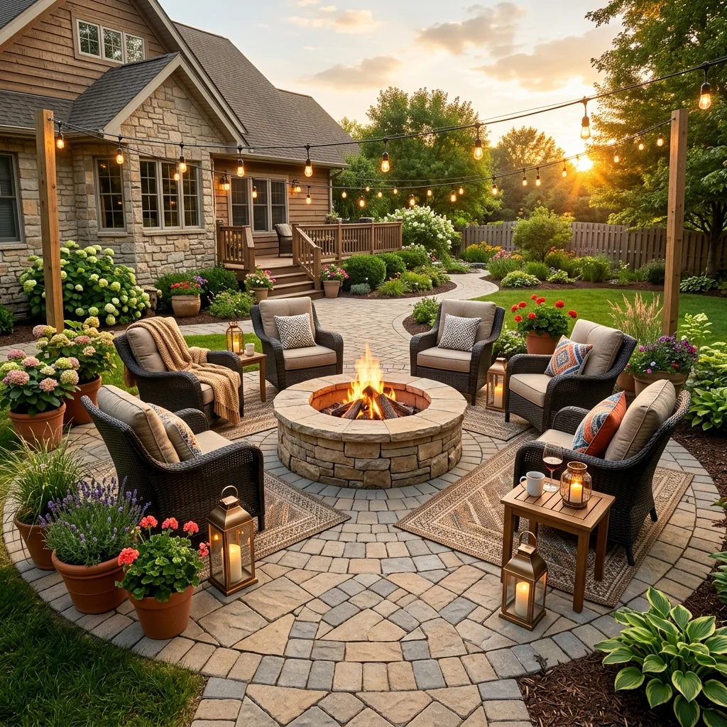 Paver Patio Pit