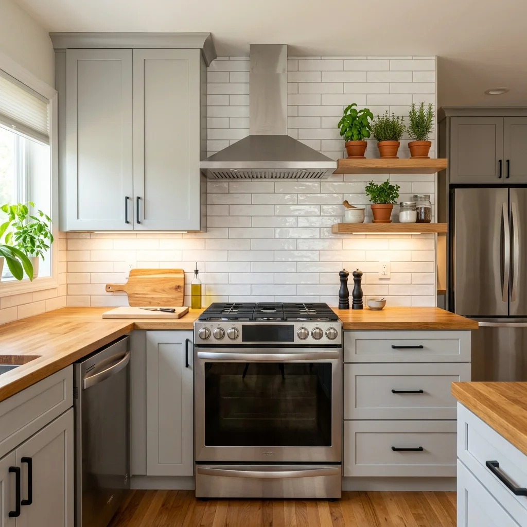 Peel-and-Stick Backsplash