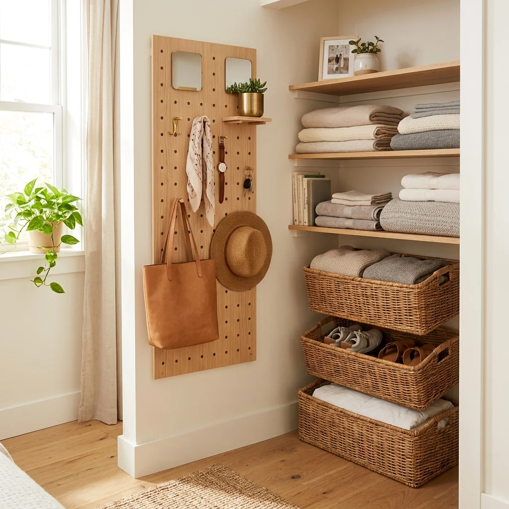 Pegboard Closet Wall