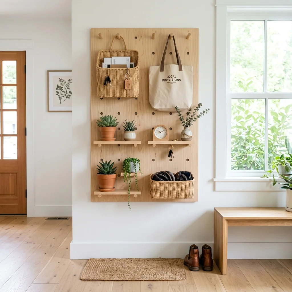 Pegboard Entry Wall