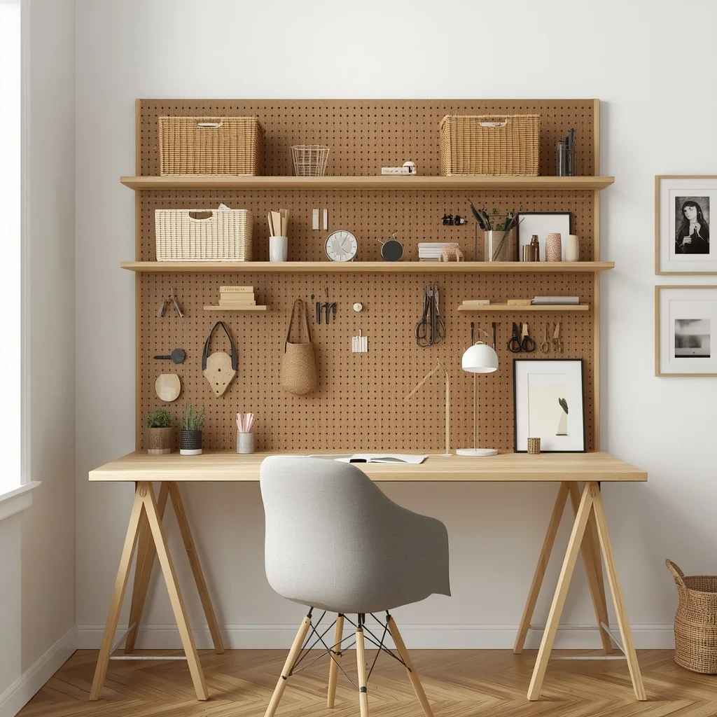 Pegboard Organizer Wall