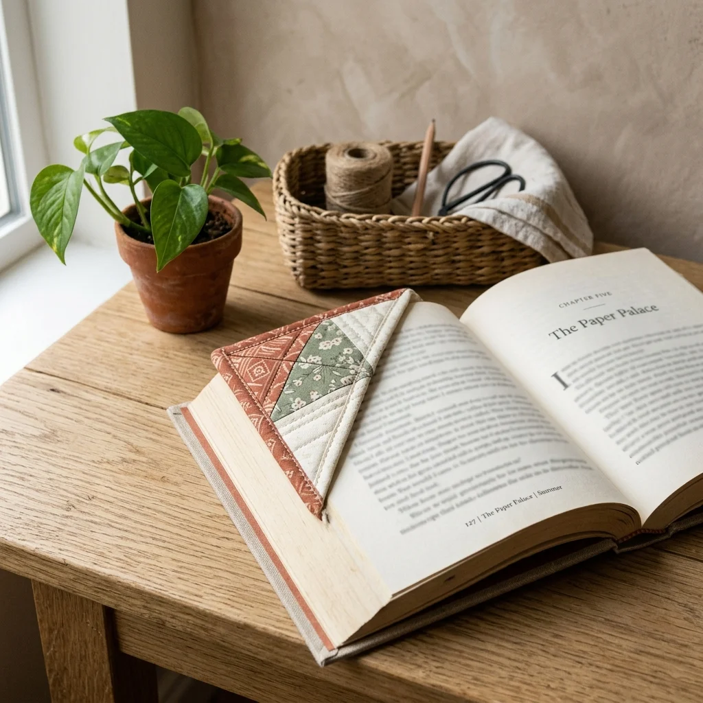Quilted Corner Bookmark