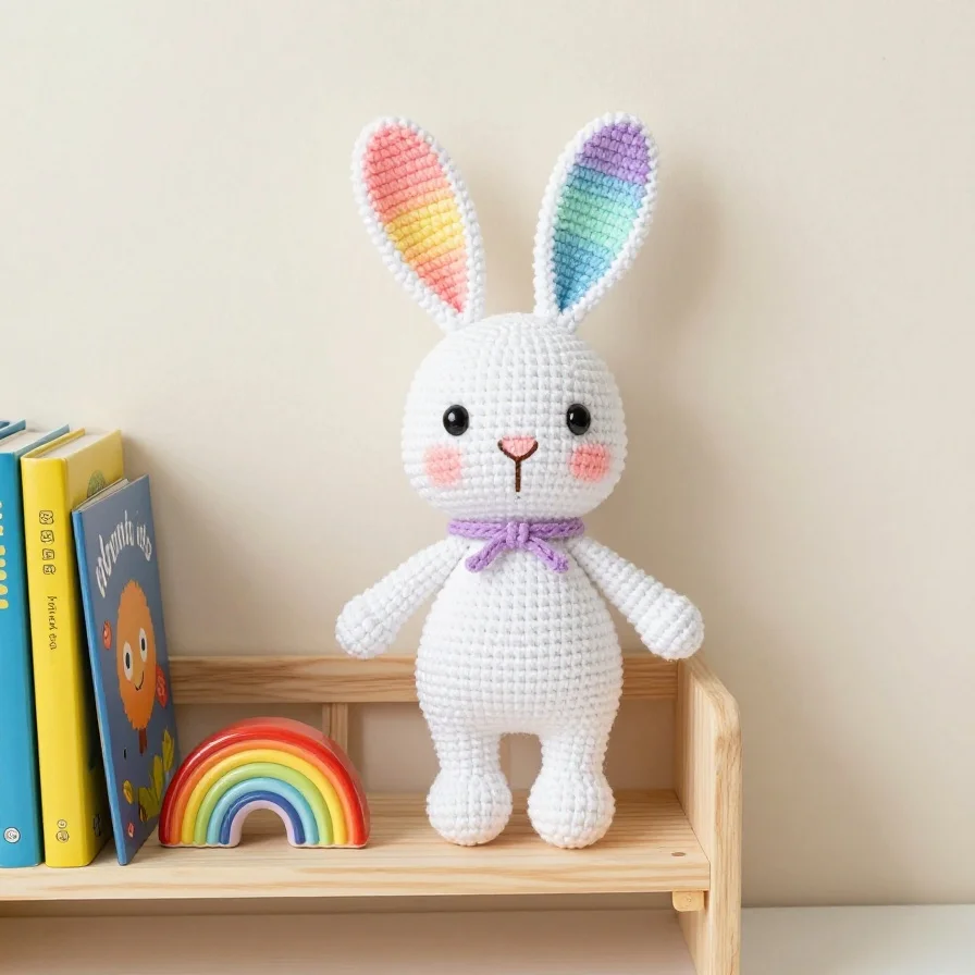 Rainbow Ear Bunny