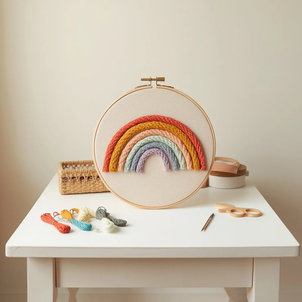 Rainbow Thread Art