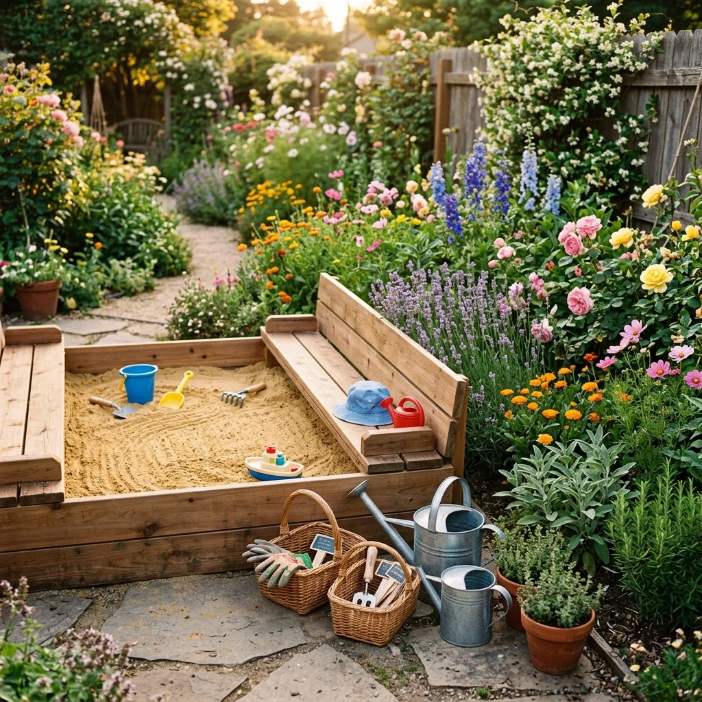 Raised Garden Sandbox