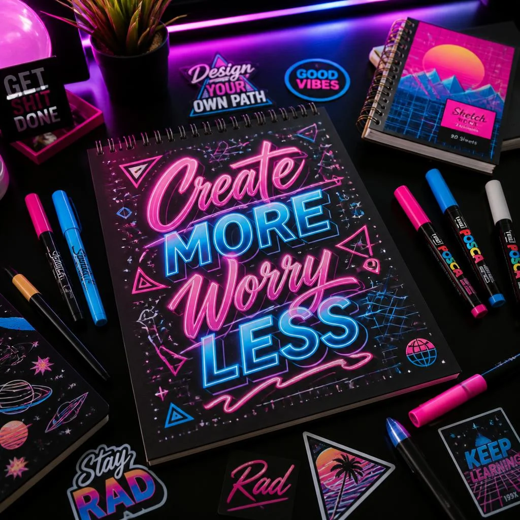 Retro Neon Style