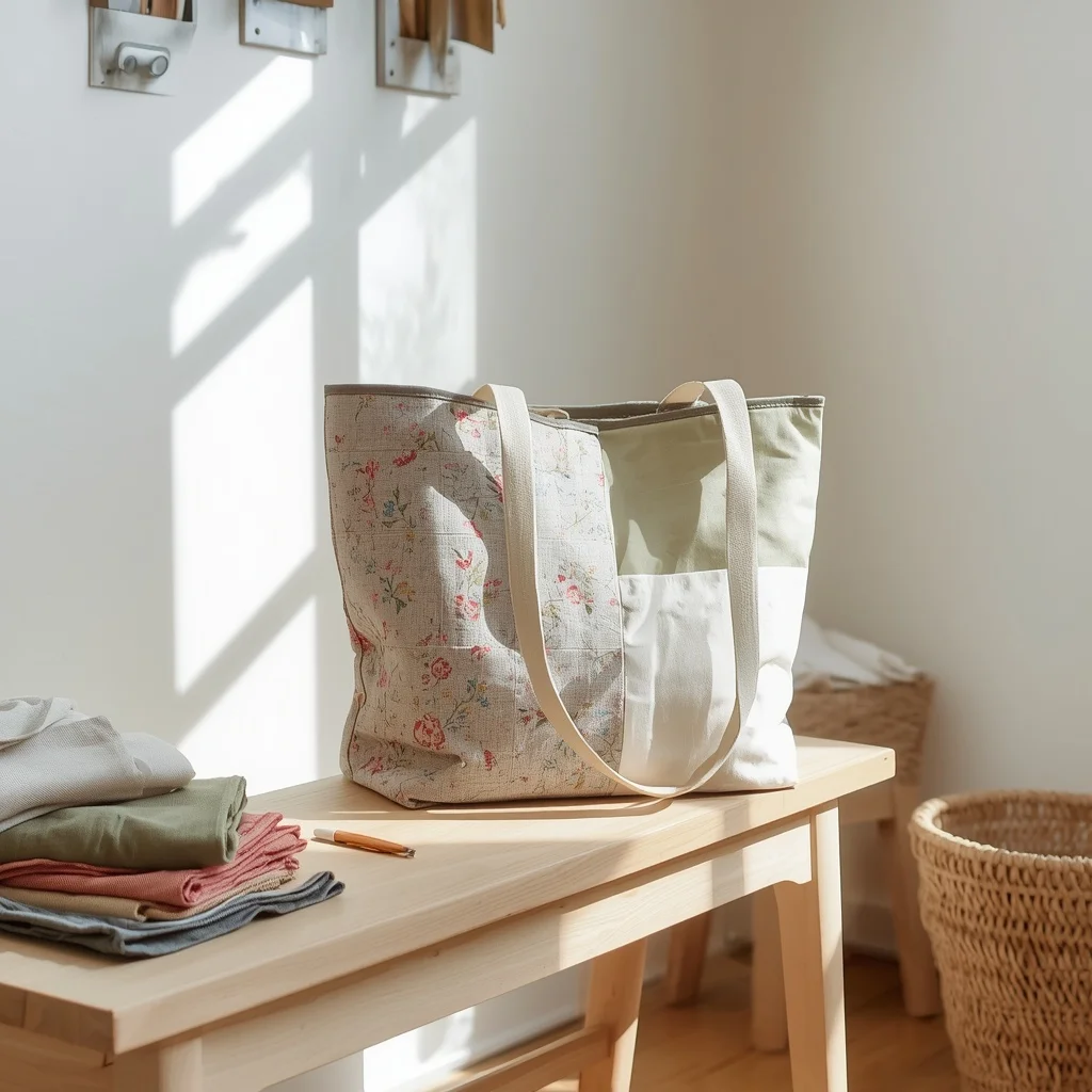 Reversible Fabric Tote