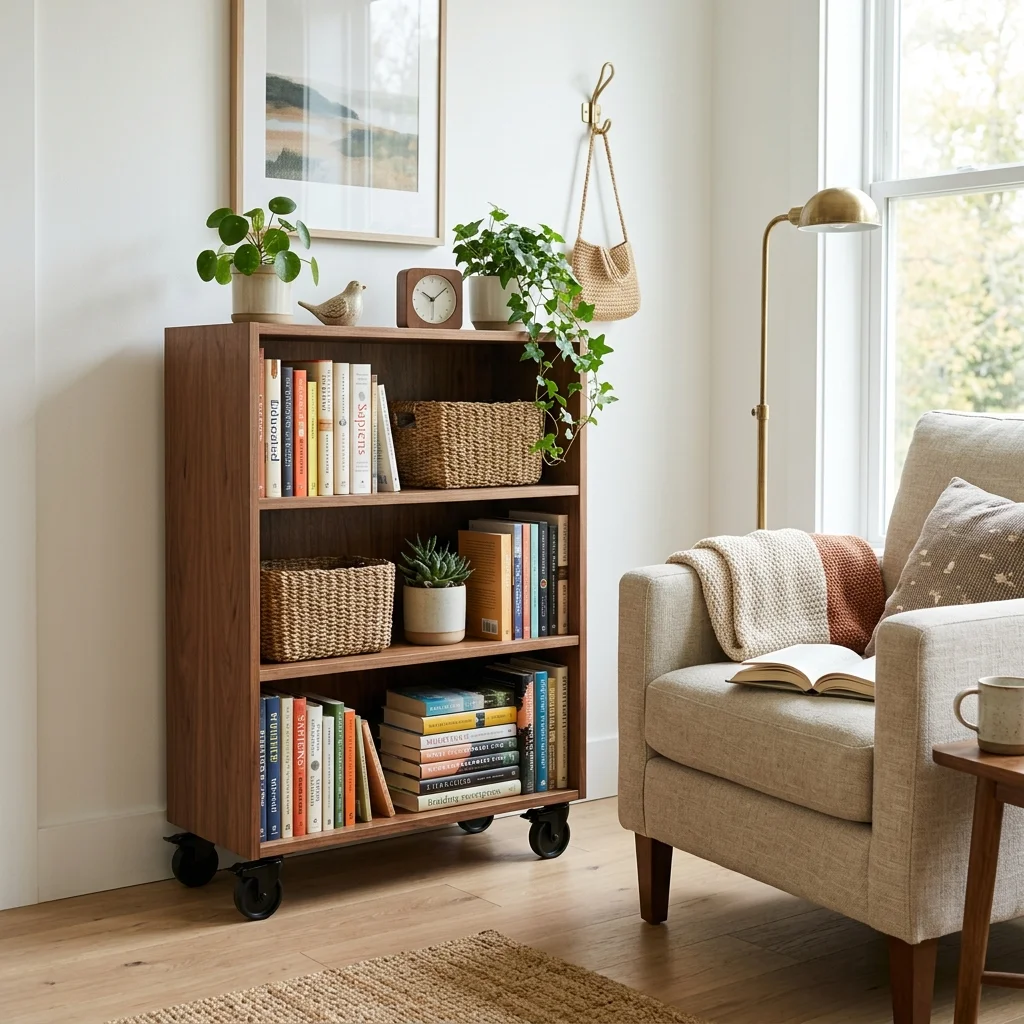Rolling Book Cart