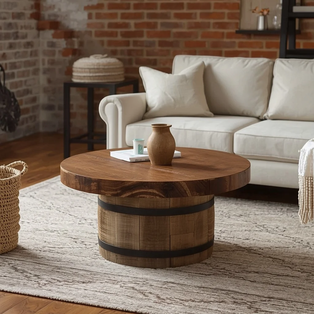 Rustic Barrel Base