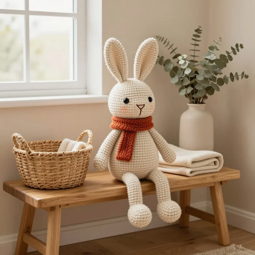 Scarf-Wearing Bunny