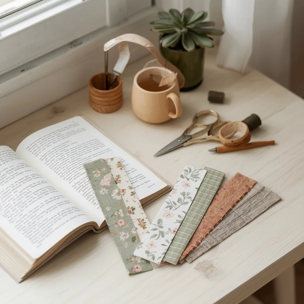 Scrap Fabric Bookmarks