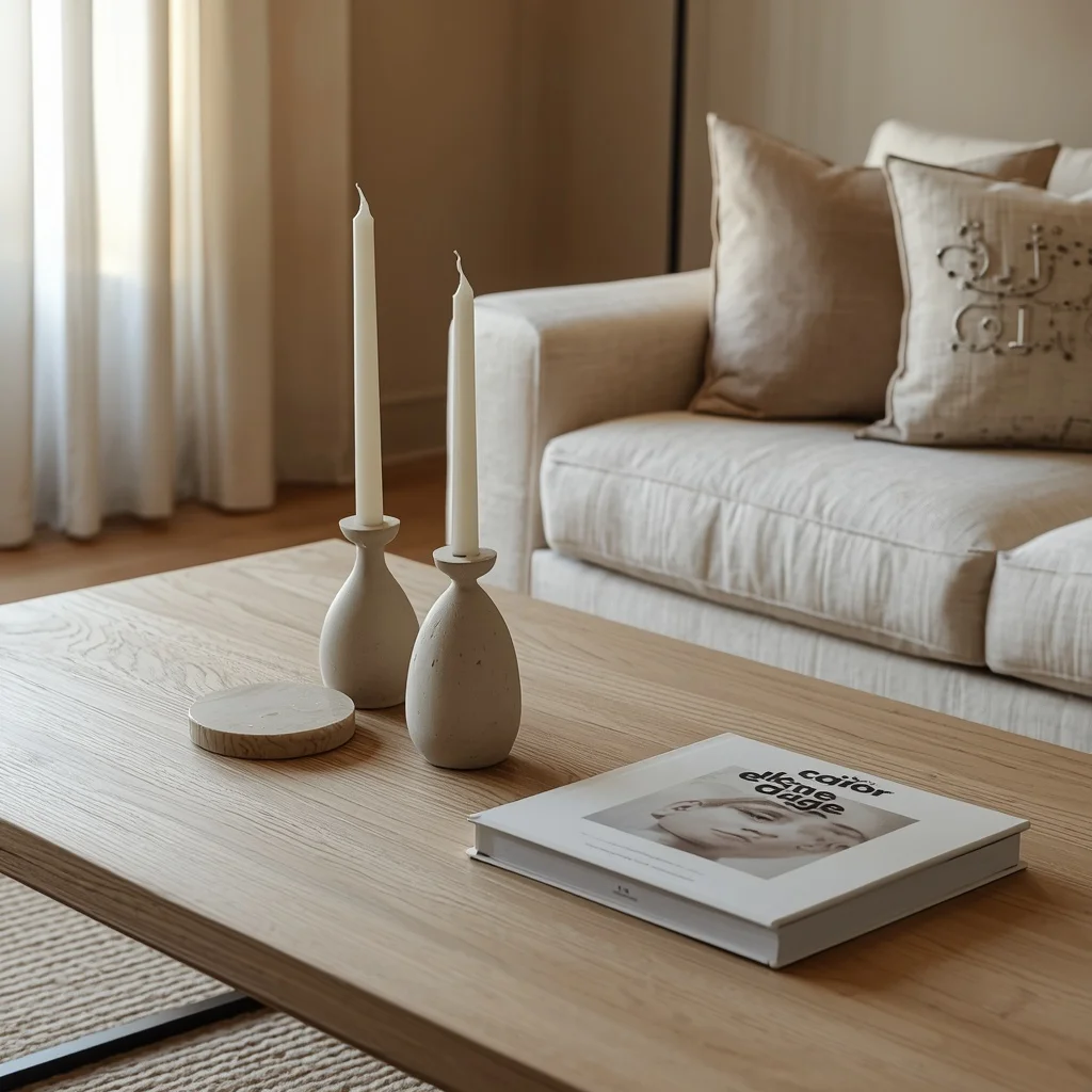 Sculptural Candle Pair
