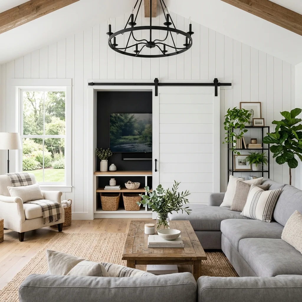 Shiplap Sliding Panel
