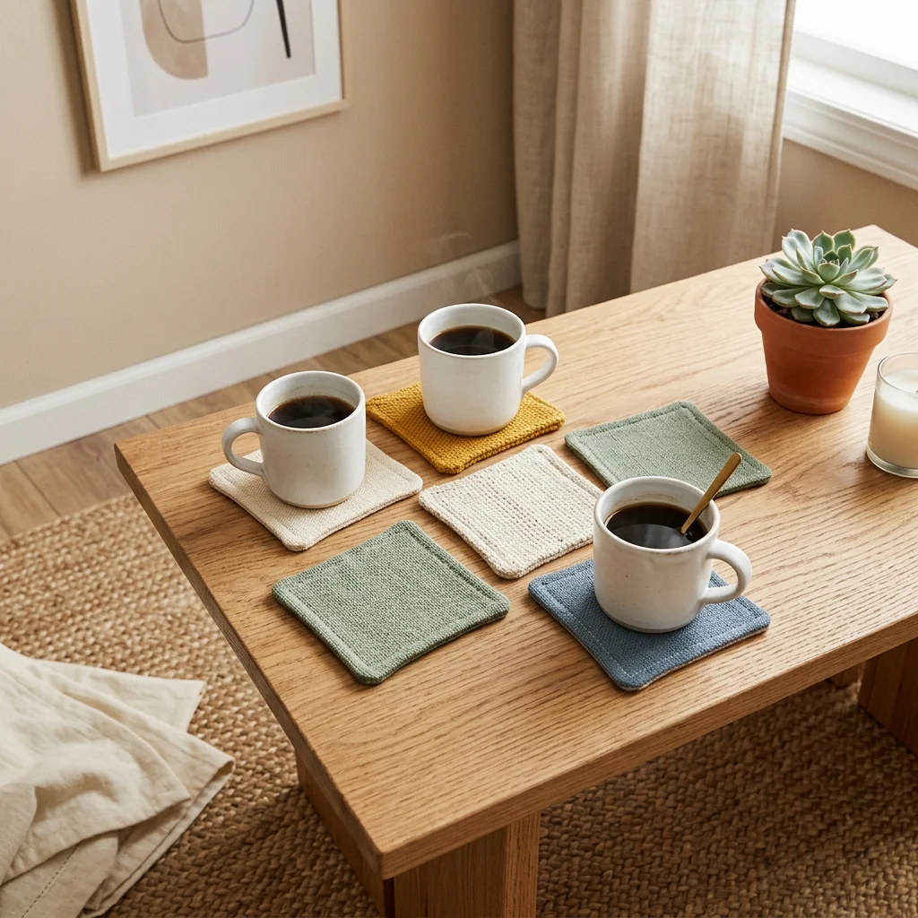 Simple Fabric Coasters