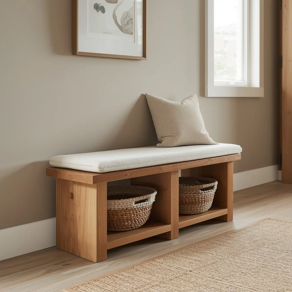 Simple Wooden Bench