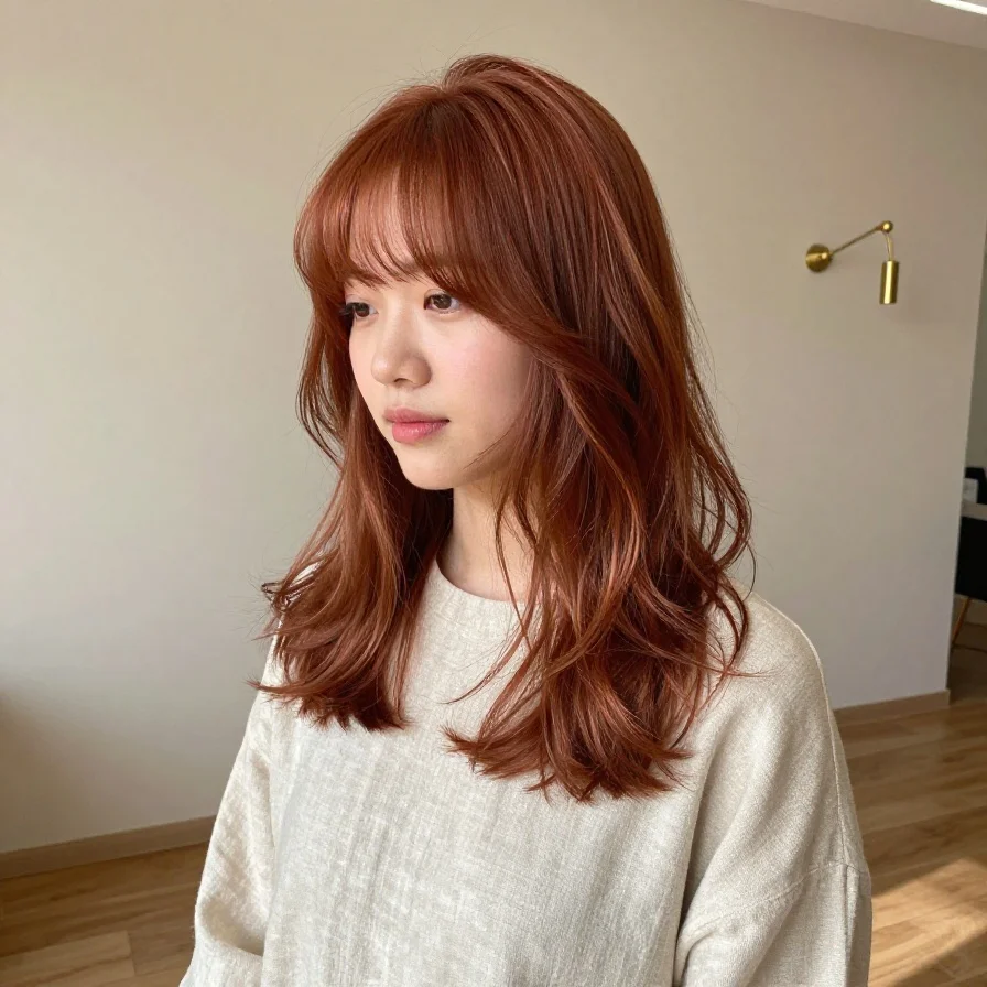 Soft Copper Waves