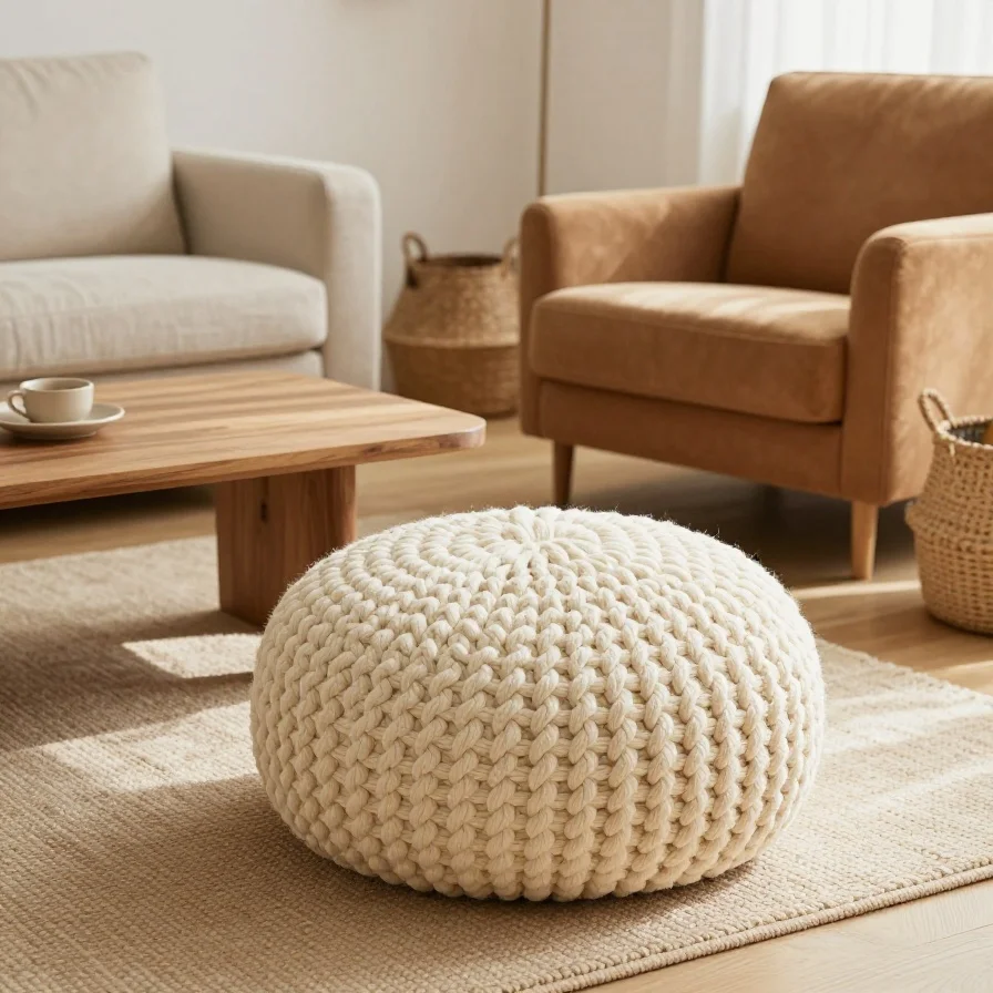 Soft Floor Pouf