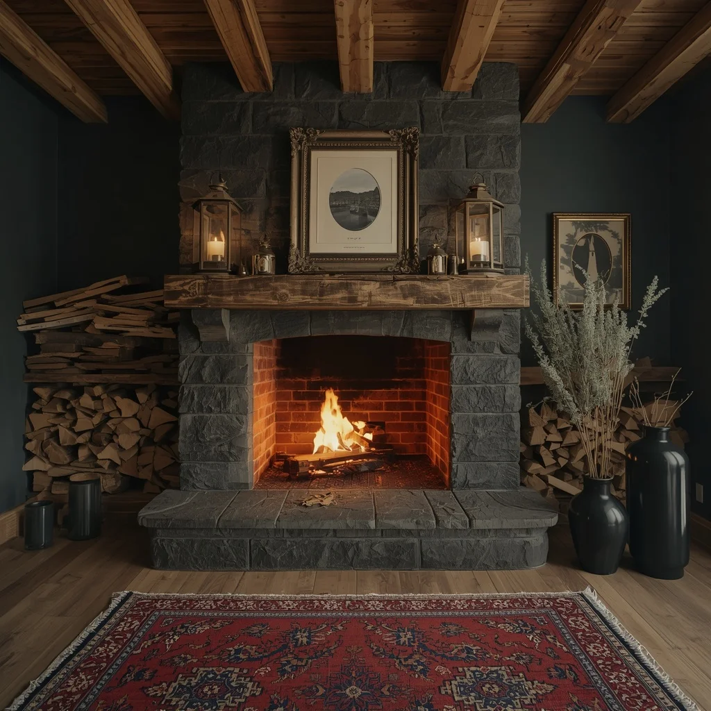 Stone Fireplace Charm