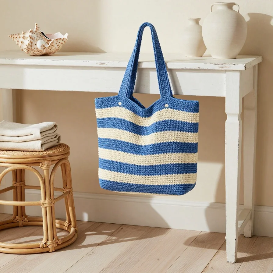 Striped Coastal Tote