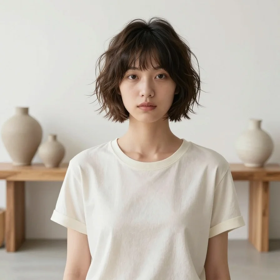 Textured Micro Bangs