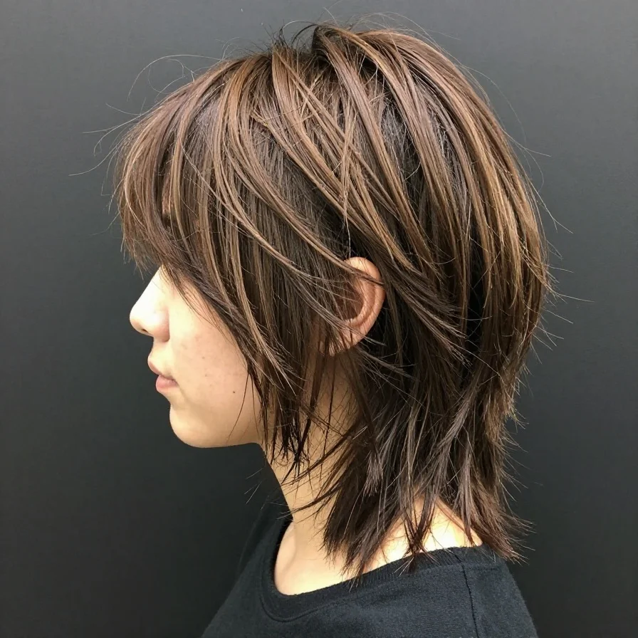 Textured Shag Bangs