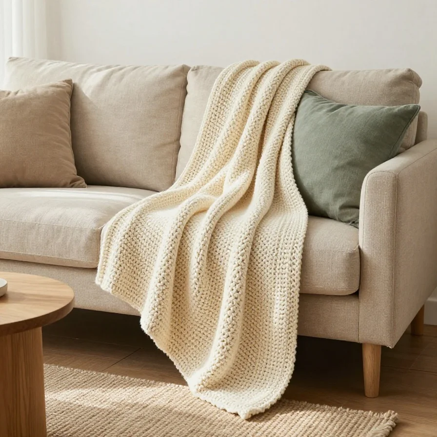 Textured Sofa Throw