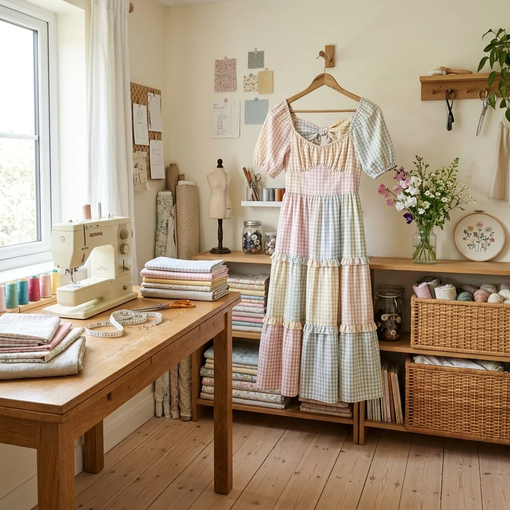 Tiered Cotton Dress