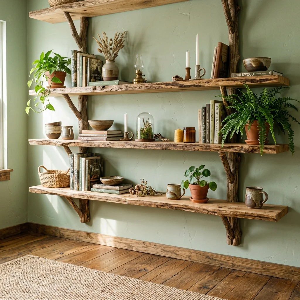 Tree Branch Shelf