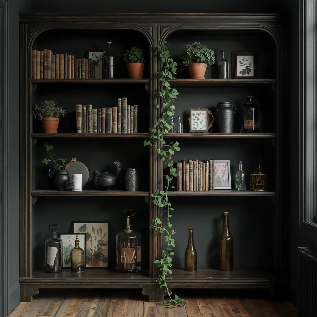 Vintage Botanical Shelves