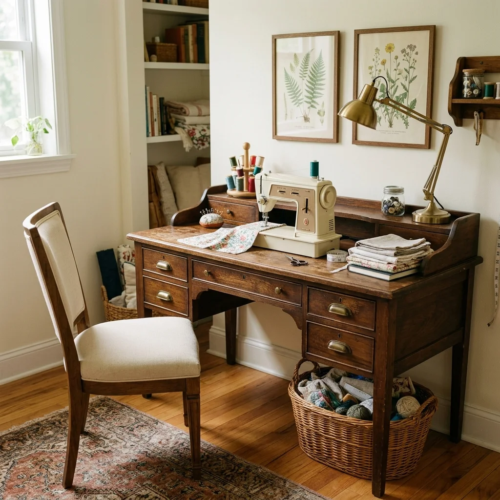 Vintage Desk Setup