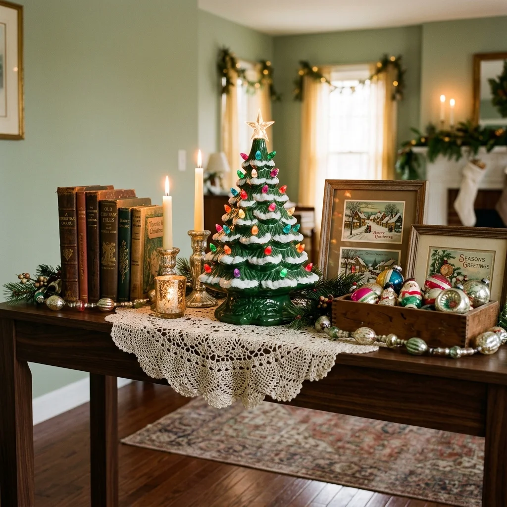Vintage Ornament Display