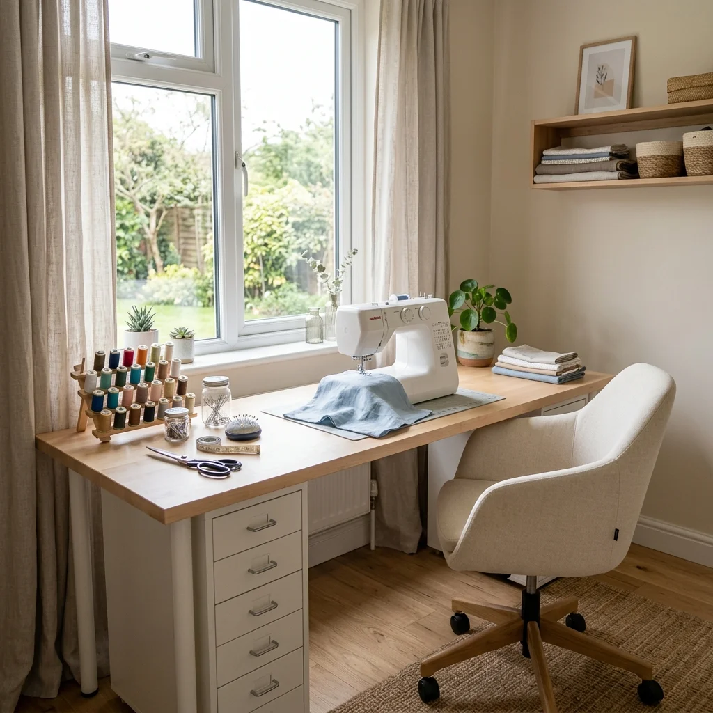 Window-Facing Desk