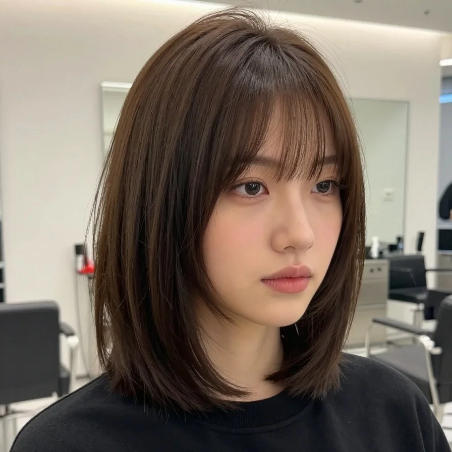 Wispy Bangs Lob