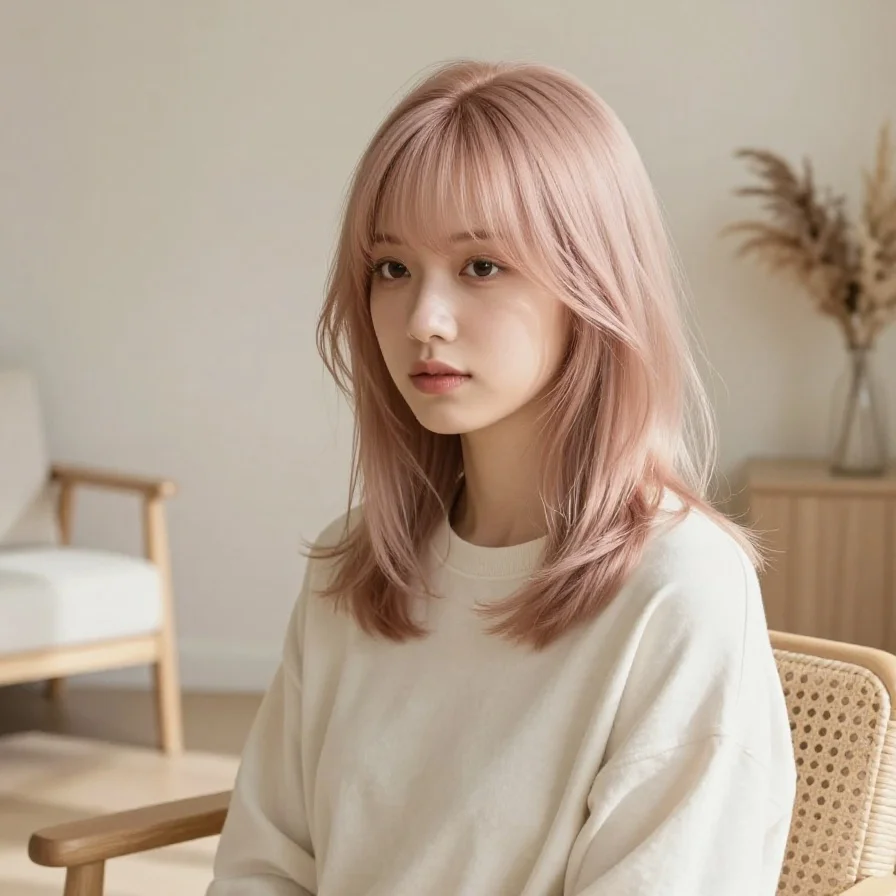 Wispy Fringe Lob