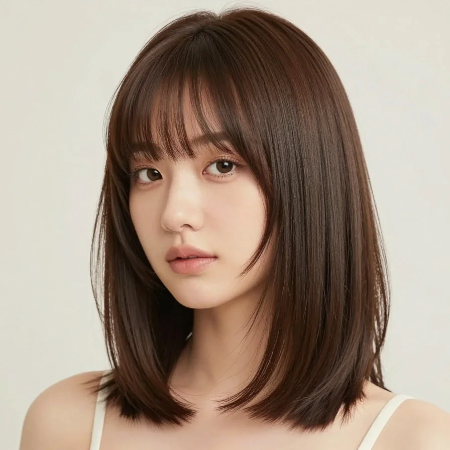 Wispy Fringe Lob