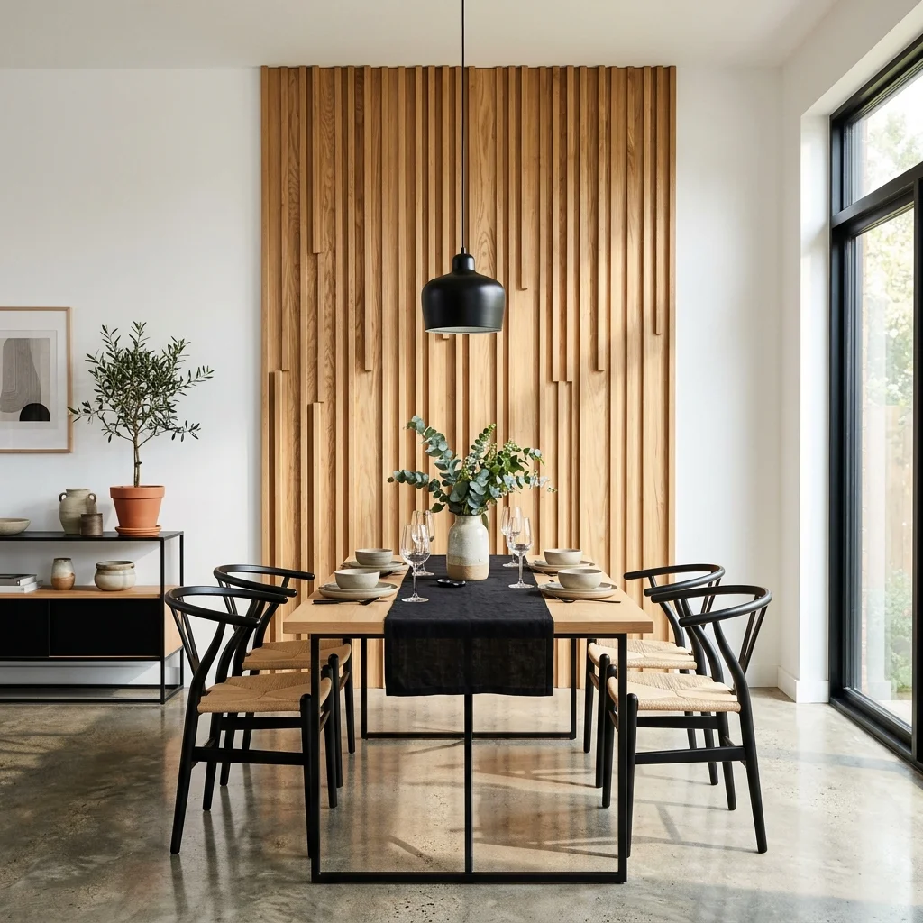 Wood Slat Display