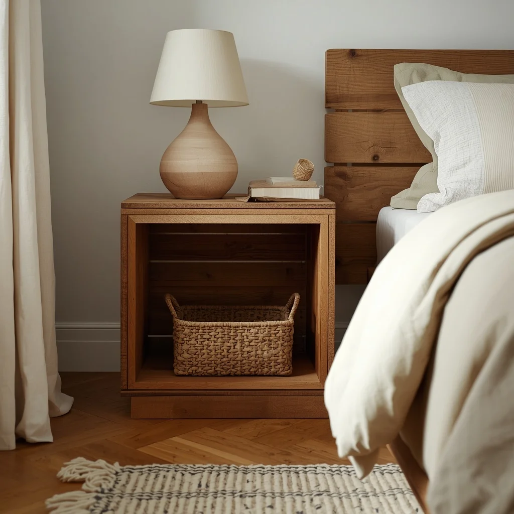 Wooden Crate Nightstand