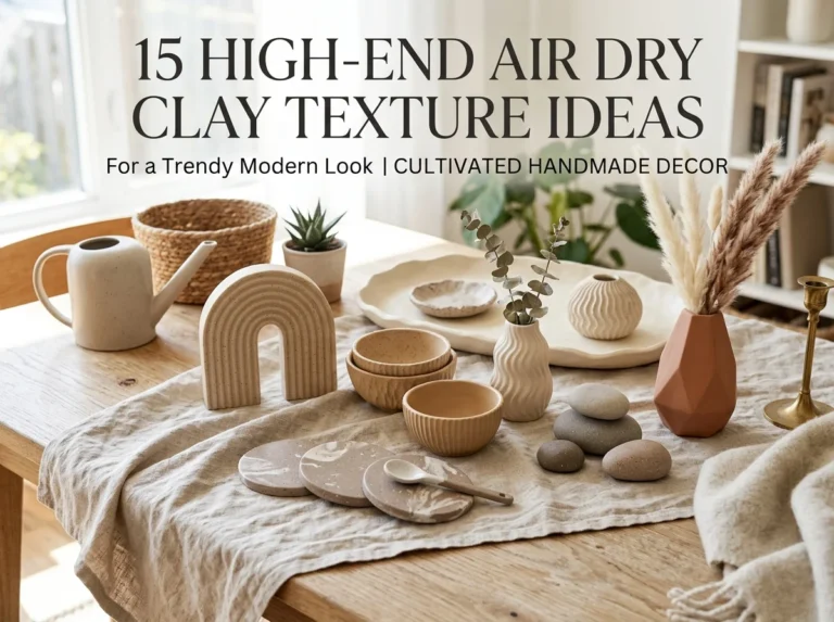 15 Air Dry Clay Texture Ideas High End Trendy Designs
