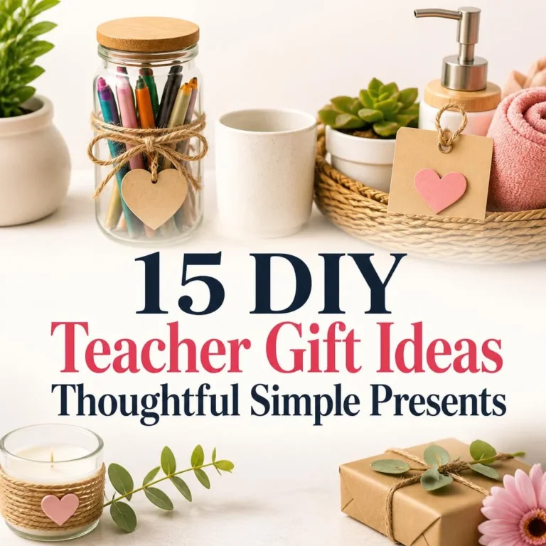 15 DIY Teacher Gift Ideas Thoughtful Simple Presents