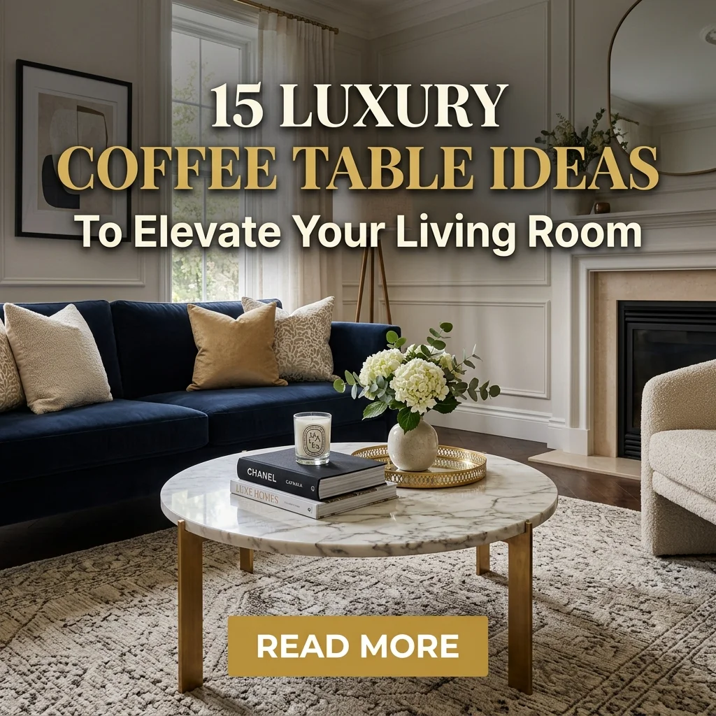 15 Luxury Coffee Table Ideas to Elevate Living Room