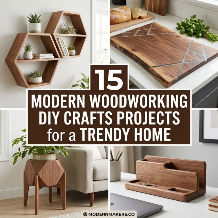 15 Modern Woodworking DIY Crafts Projects Trendy Home