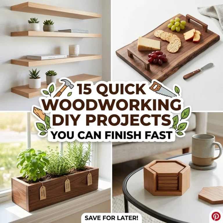 15 Quick Woodworking DIY Projects You Can Finish Fast