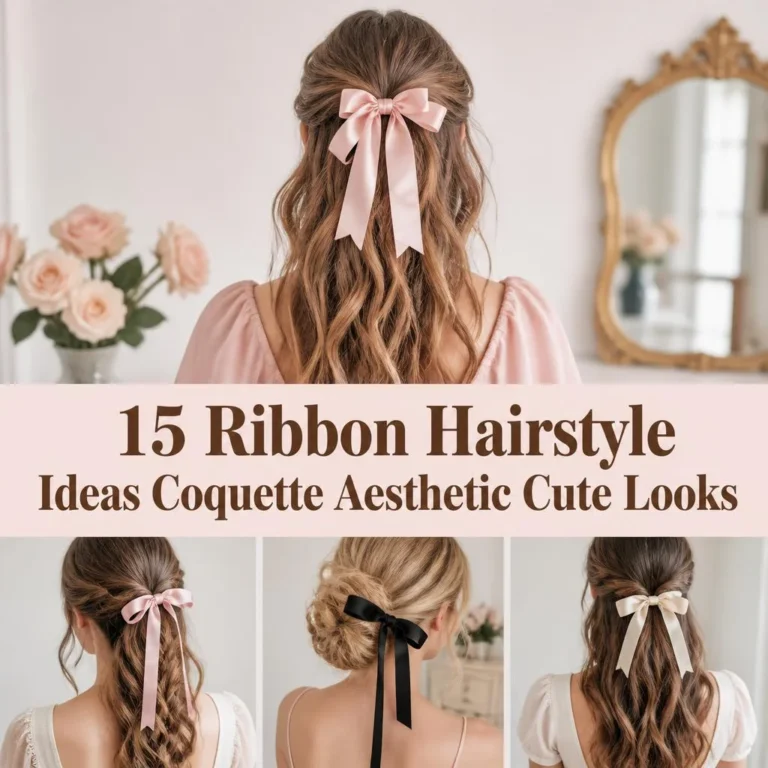 15 Ribbon Hairstyle Ideas Coquette Aesthetic Cute Looks