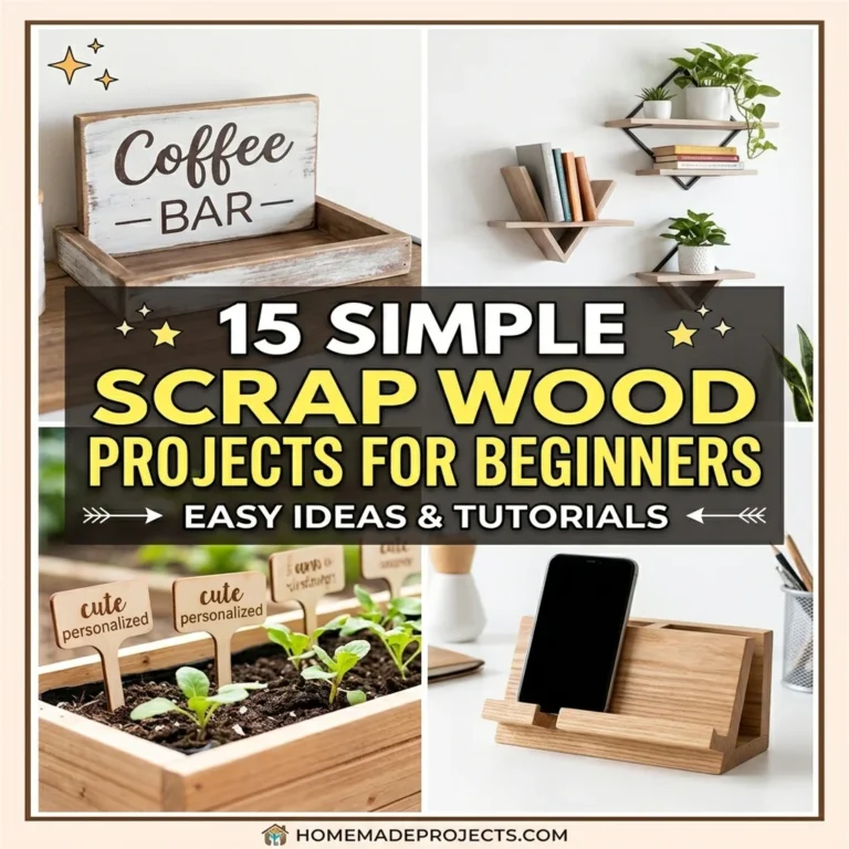 15 Simple Scrap Wood Projects for Beginners Easy Ideas