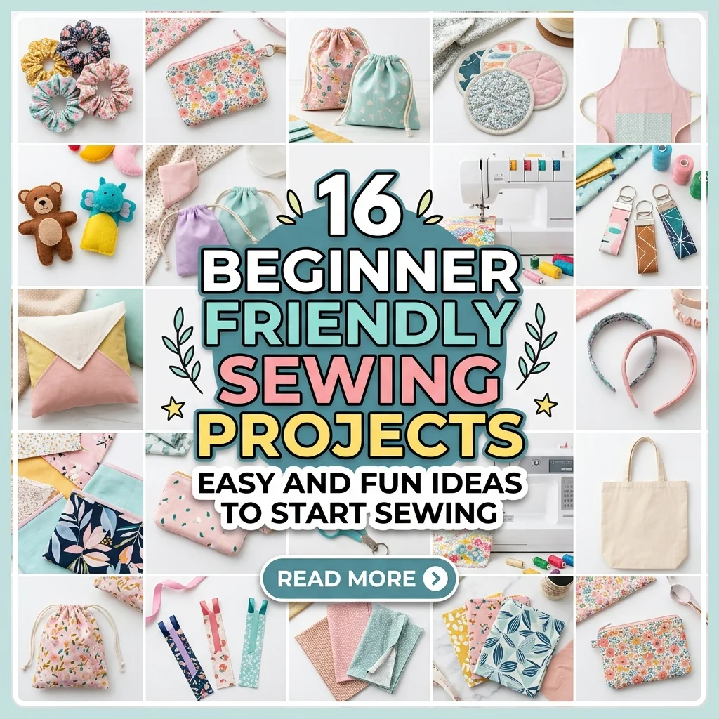 16 Beginner Friendly Sewing Projects Easy and Fun Ideas